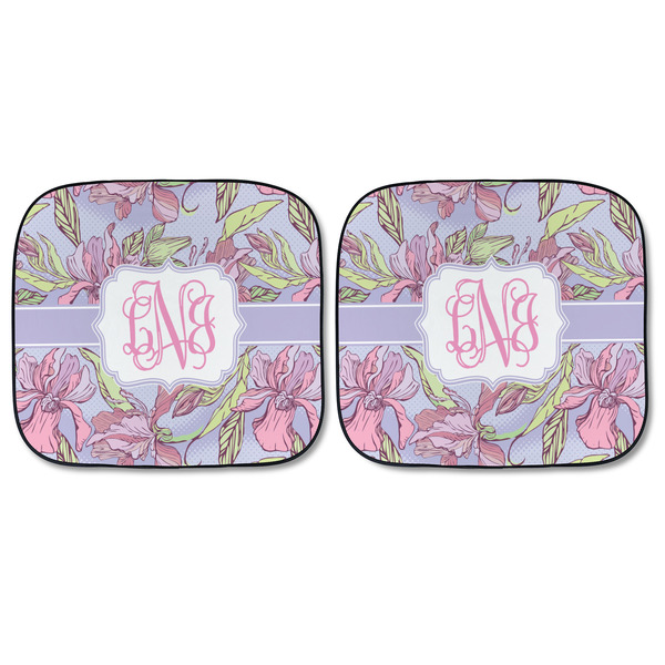 Orchids Car Sun Shades - FRONT