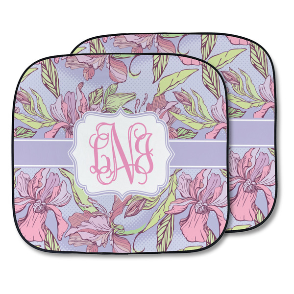 Custom Orchids Car Sun Shade - Two Piece (Personalized)