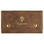 Orchids Cards & Dice Set - Rustic Brown (Personalized)