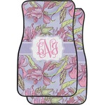 Orchids Car Floor Mats (Front Seat) (Personalized)