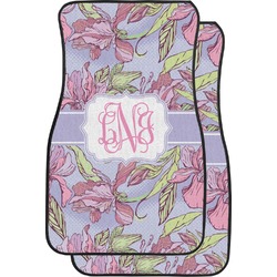 Orchids Car Floor Mats (Front Seat) (Personalized)