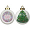 Orchids Ceramic Christmas Ornament - X-Mas Tree (APPROVAL)