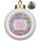 Orchids Ceramic Christmas Ornament - Xmas Tree (Front View)