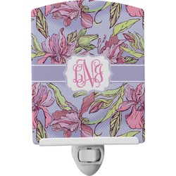 Orchids Ceramic Night Light (Personalized)