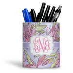 Orchids Ceramic Pen Holder