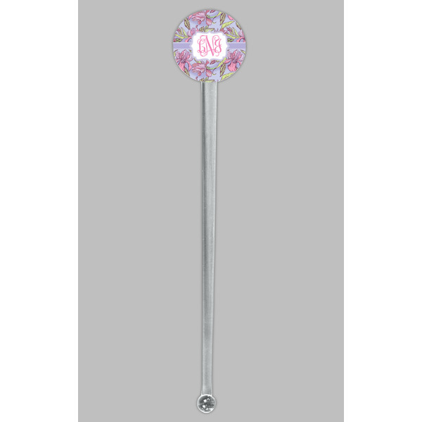 Orchids Clear Plastic 7" Stir Stick - Round - Single Stick