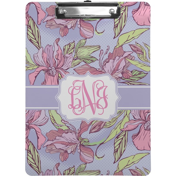 Custom Orchids Clipboard (Letter Size) (Personalized)