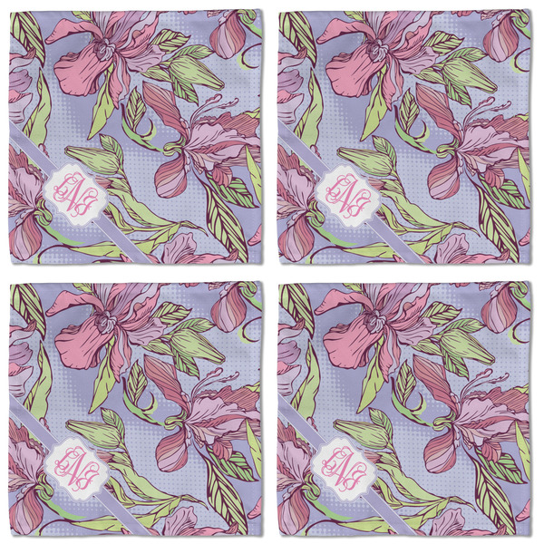 Orchids Cloth Napkins - Personalized Lunch (APPROVAL) Set of 4