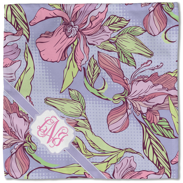 Orchids Cloth Napkins - Personalized Lunch (Single Full Open)