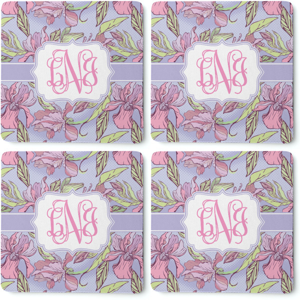 Orchids Coaster Rubber Back - Apvl