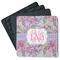 Orchids Square Rubber Backed Coasters - Set of 4 (Personalized)