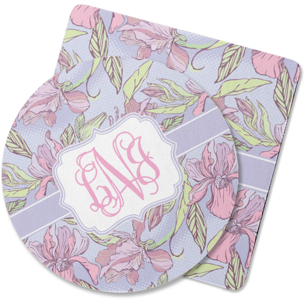 Custom Orchids Rubber Backed Coaster (Personalized)