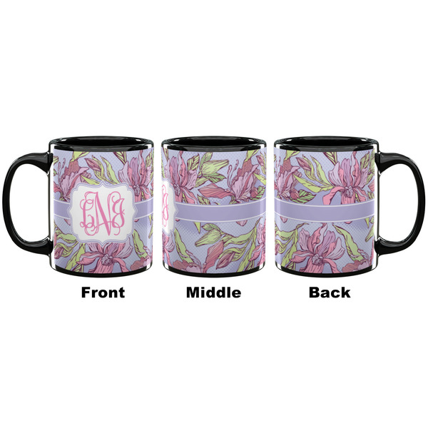 Orchids Coffee Mug - 11 oz - Black APPROVAL