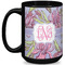 Orchids Coffee Mug - 15 oz - Black Full