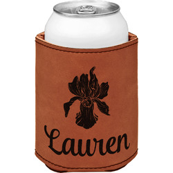 Orchids Leatherette Can Sleeve - Single Sided (Personalized)