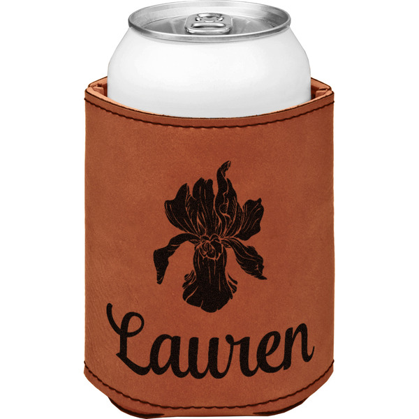 Custom Orchids Leatherette Can Sleeve - Single Sided (Personalized)