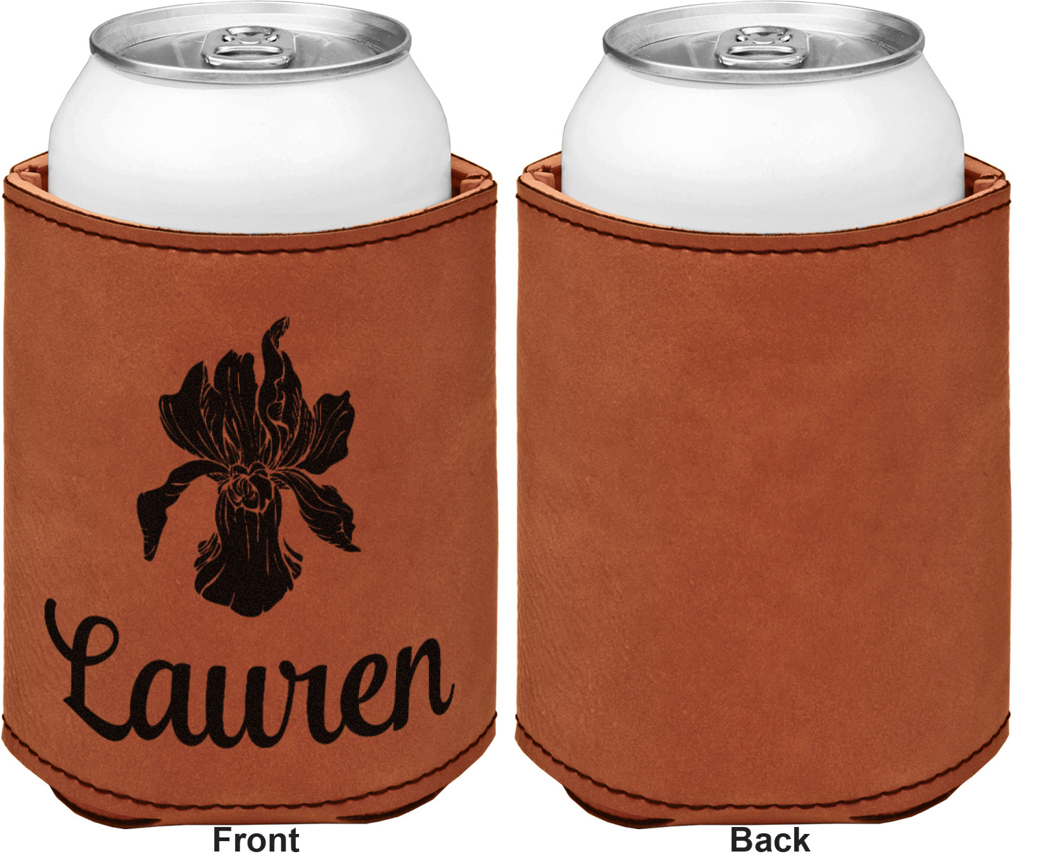 Orchids Leatherette Can Sleeve Single Sided (Personalized