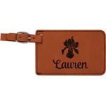 Orchids Leatherette Luggage Tag (Personalized)