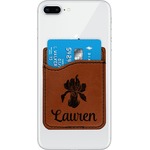 Orchids Leatherette Phone Wallet (Personalized)