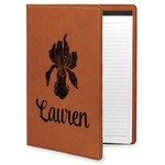 Orchids Leatherette Portfolio with Notepad (Personalized)