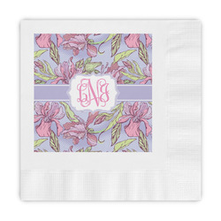 Orchids Embossed Decorative Napkins (Personalized)