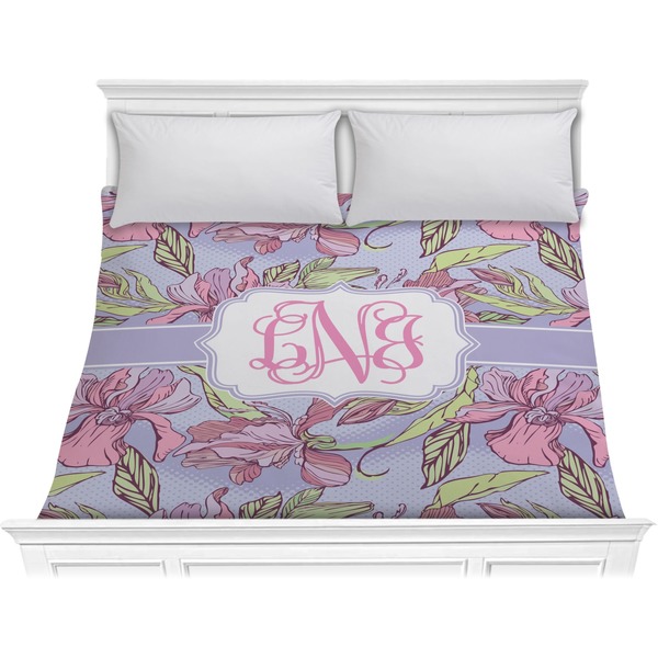 Custom Orchids Comforter - King (Personalized)