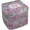 Orchids Cube Poof Ottoman (Top)