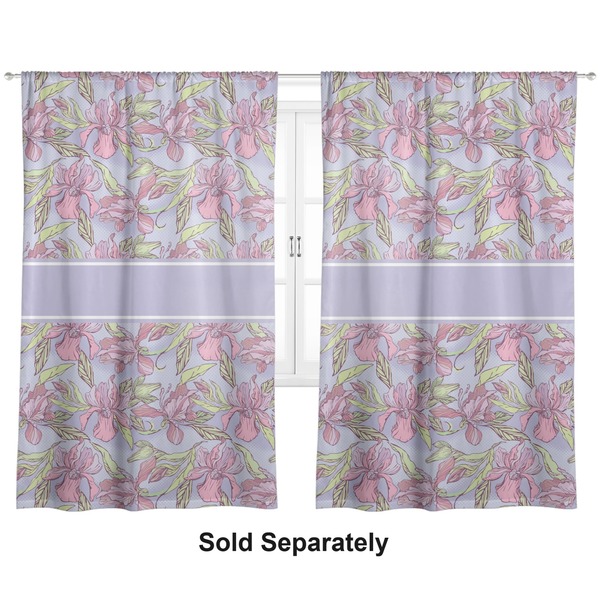 Custom Orchids Curtain Panel - Custom Size