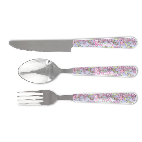 Custom Orchids Cutlery Set (Personalized)