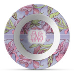 Orchids Plastic Bowl - Microwave Safe - Composite Polymer (Personalized)