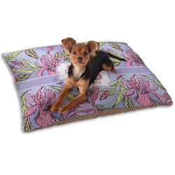 Orchids Dog Bed - Small w/ Monogram