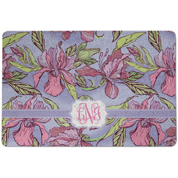 Orchids Dog Food Mat w/ Monogram