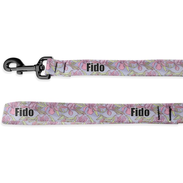 Custom Orchids Deluxe Dog Leash - 4 ft (Personalized)