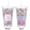 Orchids Double Wall Tumbler with Straw - Approval