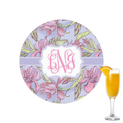 Orchids Printed Drink Topper - 2.15" (Personalized)