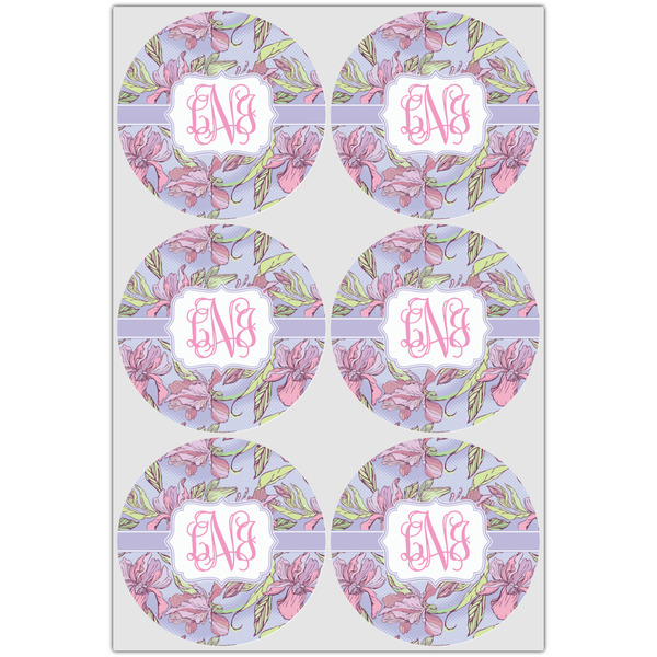 Orchids Drink Topper - XLarge - Set of 6