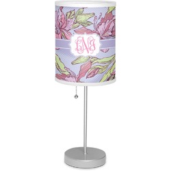 Orchids 7" Drum Lamp with Shade (Personalized)