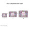 Orchids Drum Lampshades - Sizing Chart