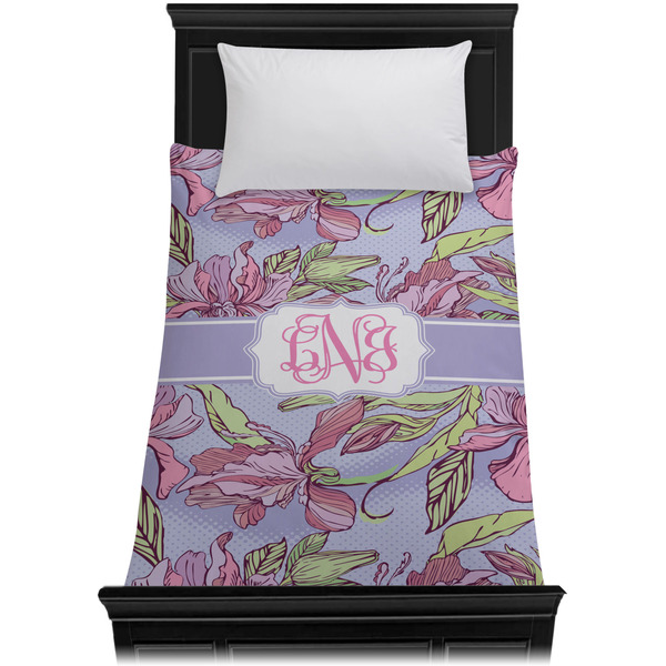 Orchids Duvet Cover - Twin XL - On Bed - No Prop