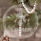 Orchids Engraved Glass Ornaments - Round-Main Parent