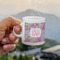 Orchids Espresso Cup - 3oz LIFESTYLE (new hand)