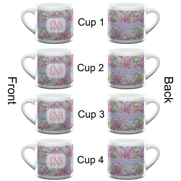 Orchids Espresso Cup - 6oz (Double Shot Set of 4) APPROVAL