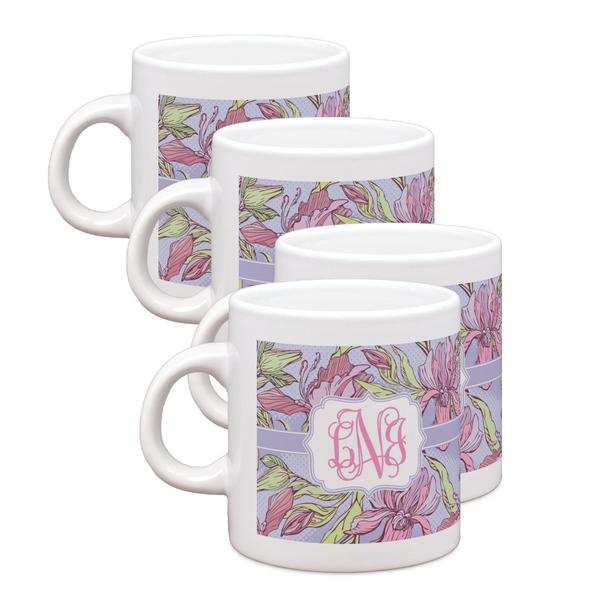 Custom Orchids Single Shot Espresso Cups - Set of 4 (Personalized)