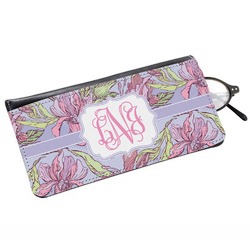 Orchids Genuine Leather Eyeglass Case (Personalized)