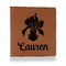 Orchids Leather Binder - 1" - Rawhide - Front View