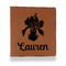 Orchids Leather Binder - 1" - Rawhide (Personalized)