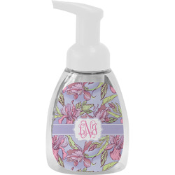 Orchids Foam Soap Bottle - White (Personalized)