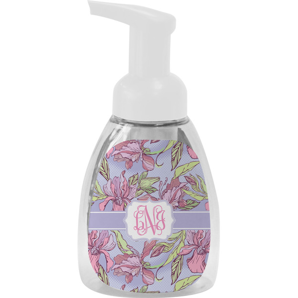 Custom Orchids Foam Soap Bottle - White (Personalized)