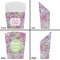 Orchids French Fry Favor Box - Front & Back View