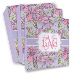 Orchids 3 Ring Binder - Full Wrap (Personalized)